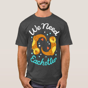 Otters Otter Valentines Day T-Shirt