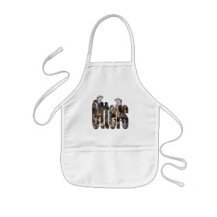 Otters Picture Logo With Otters, Kids Apron