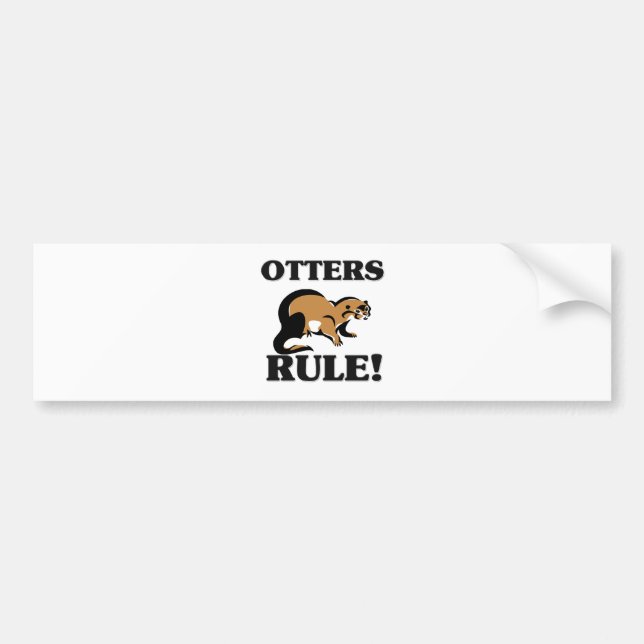 OTTERS Rule! Bumper Sticker (Front)