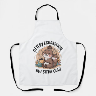 Ottery Expression Cute Sloth and Baby Apron