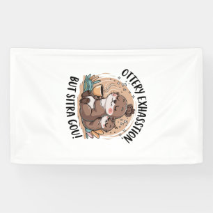 Ottery Expression Cute Sloth and Baby Banner