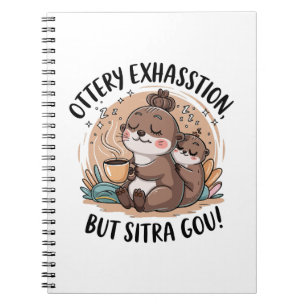 Ottery Expression Cute Sloth and Baby Notebook