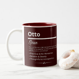 Otto Personalized Name Two-Tone Coffee Mug