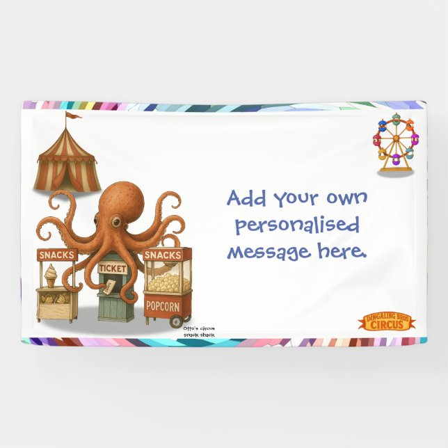 Otto’s circus snack shack banner (Horizontal)