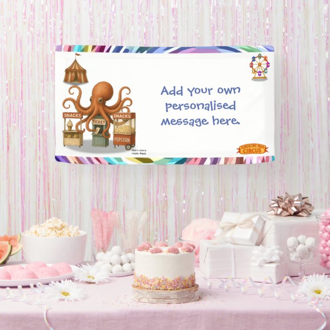 Otto’s circus snack shack banner (Party)