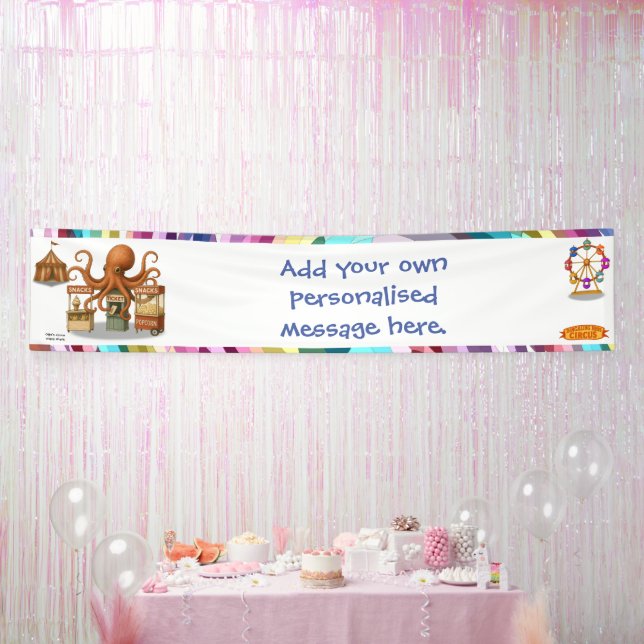 Otto’s circus snack shack banner (Party)