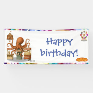 Otto’s circus snack shack birthday banner
