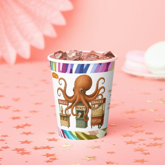 Otto’s circus snack shack paper cups (Insitu)