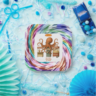 Otto’s circus snack shack paper plate