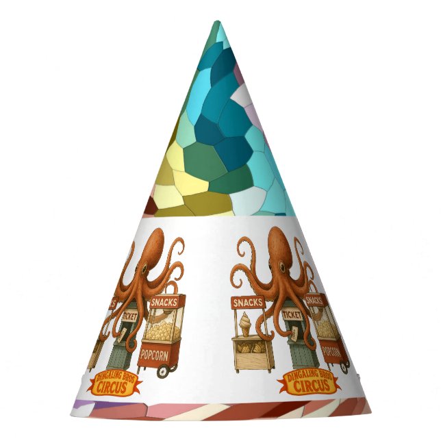 Otto’s circus snack shack party hat (Front)