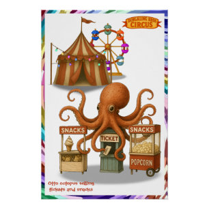 Otto’s circus snack shack poster