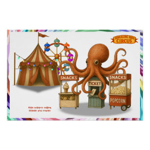 Otto’s circus snack shack poster