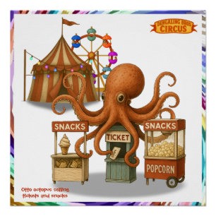 Otto’s circus snack shack poster