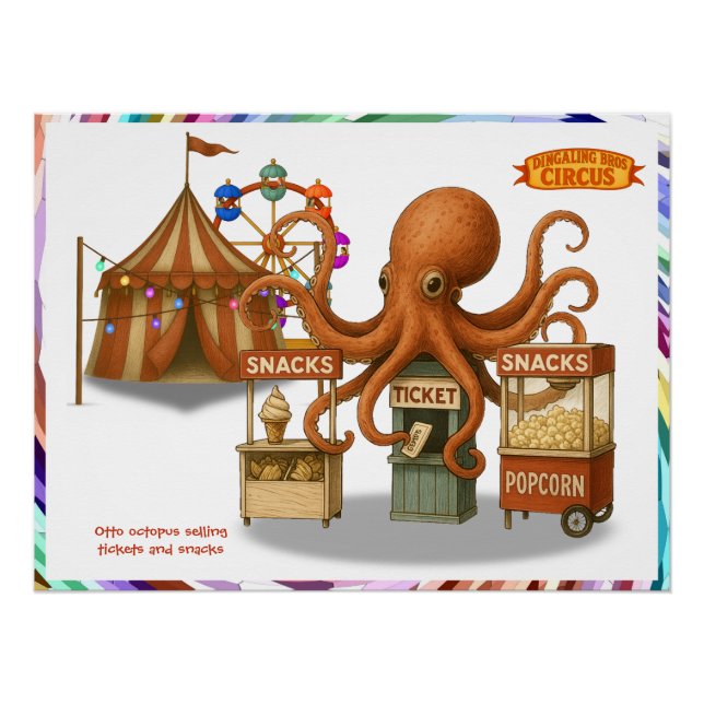 Otto’s circus snack shack poster (Front)