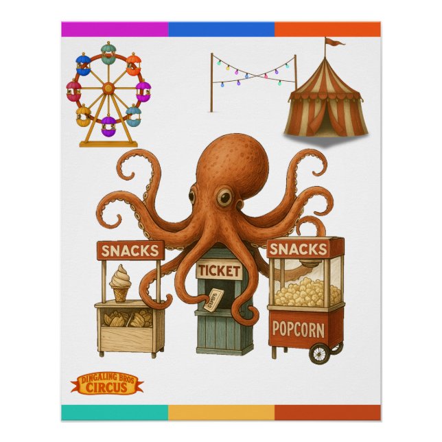 Otto’s circus snack shack poster (Front)