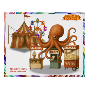 Otto’s circus snack shack poster