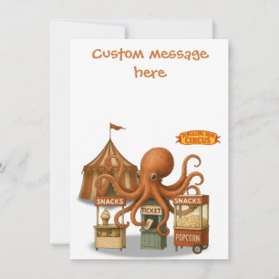 Otto’s circus snack shack thank you card