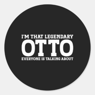 Otto Surname Team Family Last Name Otto Classic Round Sticker