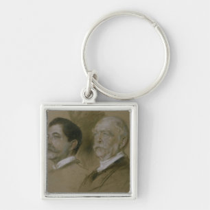 Otto von Bismarck and his Son Herbert Key Ring