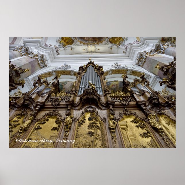 Ottobeuren Abbey pipe organ poster (Front)