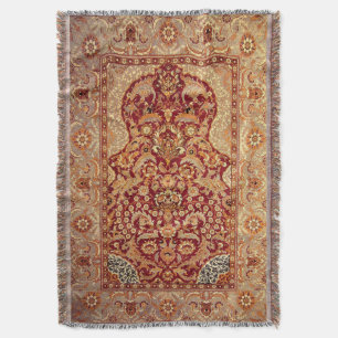 Ottoman Court carpet late 16th century print Throw Blanket