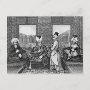 Ottoman Dignitaries Postcard
