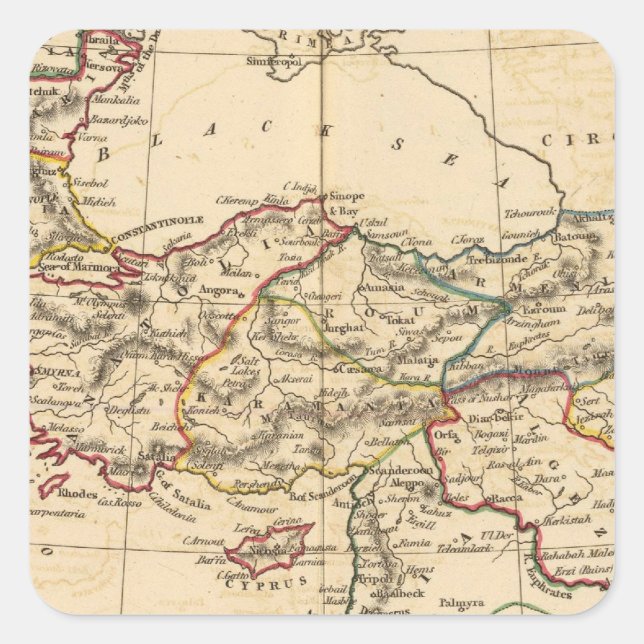 Ottoman Empire Square Sticker (Front)