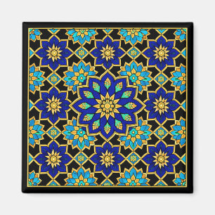 Ottoman Style History Design Blue  Magnet