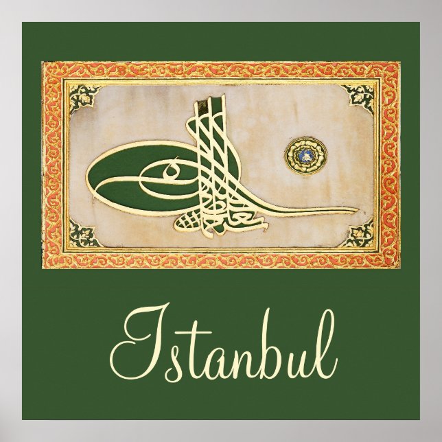 Ottoman sultan tughra Poster (Front)