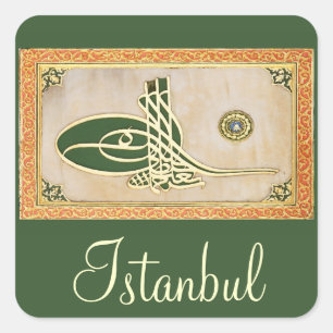 Ottoman sultan tughra Sticker
