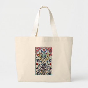 Ottoman Turkey Arabesque Old Tile Large Tote Bag