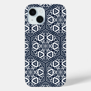 Ottoman Turkish blue ware tracery design iPhone 15 Case