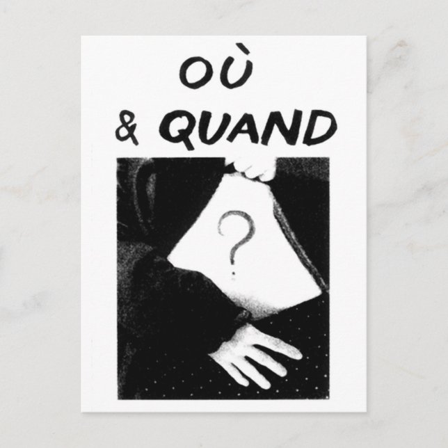 Ou & Quand Postcard (Front)