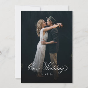 Ou Wedding Photo Wedding Invitation