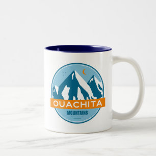 Ouachita Mountains Arkansas Oklahoma Two-Tone Coffee Mug