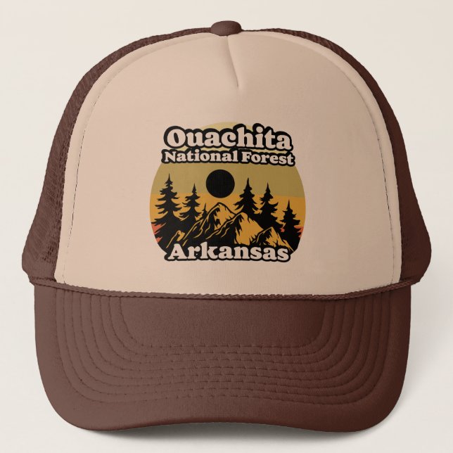 Ouachita National Forest Arkansas Trucker Hat (Front)