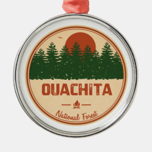 Ouachita National Forest Metal Ornament
