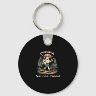 Ouachita National Forest Oklahoma Hiking Mushroom Key Ring
