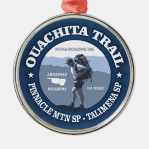 Ouachita Trail Metal Ornament