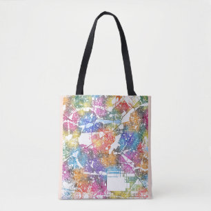 Ouagadougou Burkina Faso City Map Tote Bag