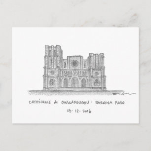 Ouagadougou Cathedral, Ouagadougou, Burkina Faso Postcard