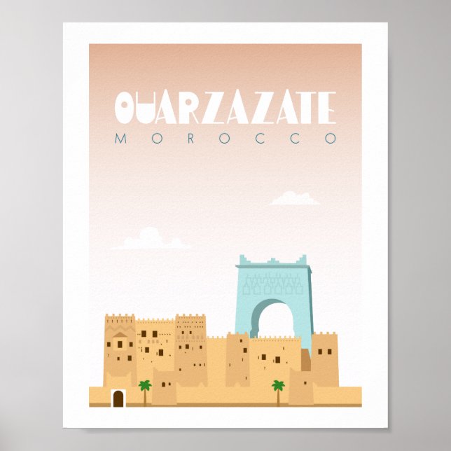 Ouarzazate city morocco poster (Front)