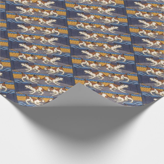 OUCH! dog bites dog Wrapping Paper (Corner)