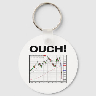 OUCH! Dow Jones Industrial Average Chart 8/11 Key Ring