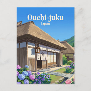 Ouchi-juku Japan Postcard
