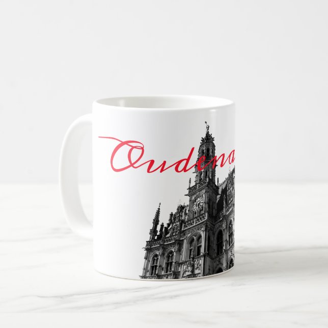 Oudenaarde Gothic Town Hall Belgium Coffee Mug (Front Left)