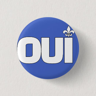 OUI 3 CM ROUND BADGE