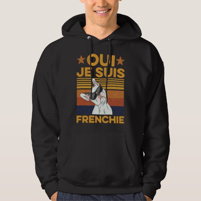 Oui Je Suis Frenchie Quote For A French Bulldog Ow Hoodie (Front)