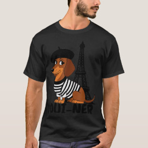 Oui-ner Dog Funny Dachshund Wiener Sausage Ween Do T-Shirt