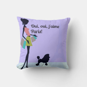 "Oui, oui, j'aime Paris" Cushion
